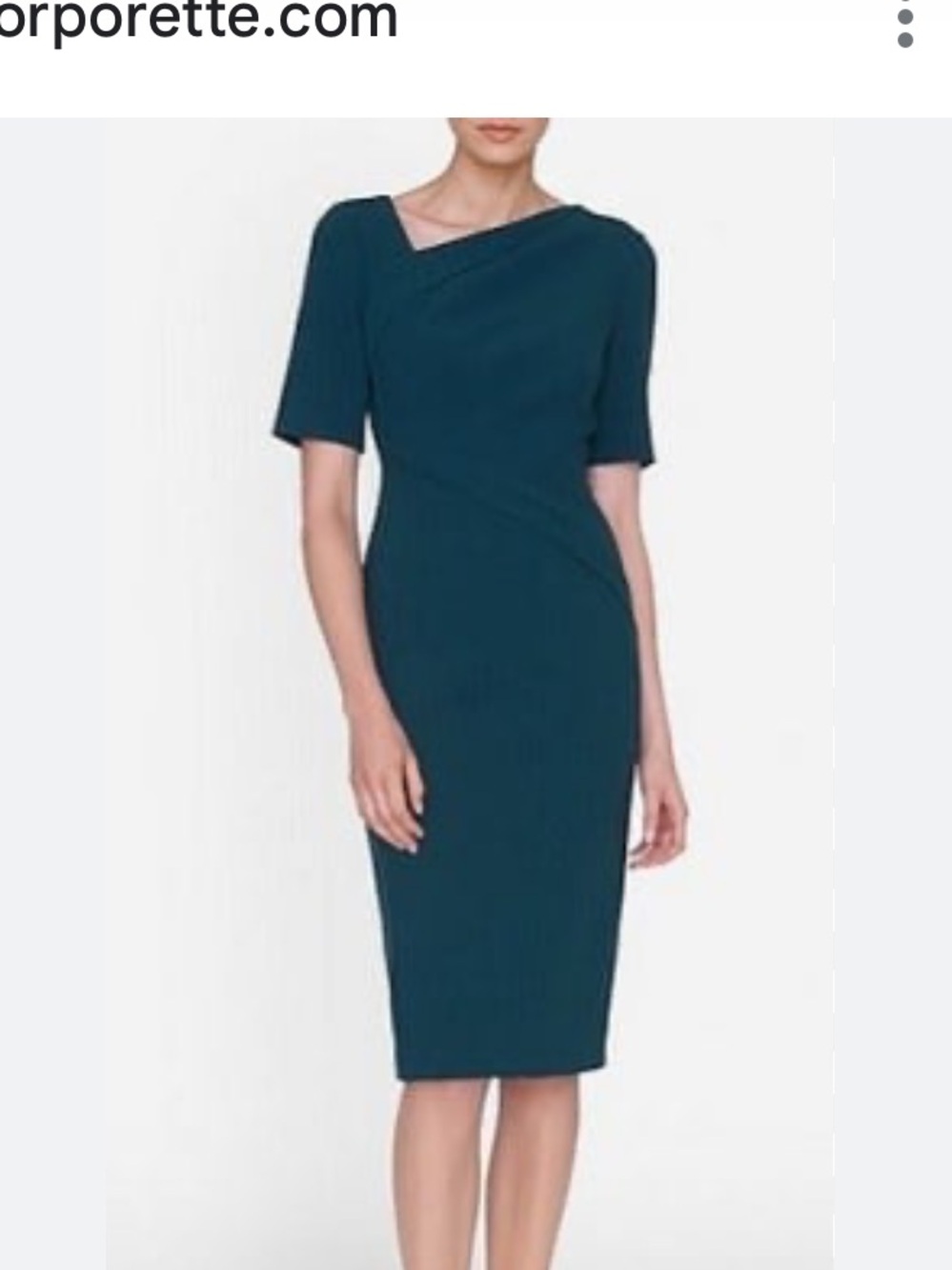 LK Bennett Teal Sheath Dress